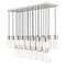 Z-Lite Alton Linear Chandelier, 23-Light, 18 In.W x 54 In.L x 14.25 In.H, Brushed Nickel/Clear+Frosted 824P-23L-BN - alternate 5